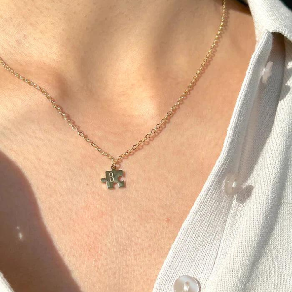 Personalised Friendship puzzle Necklace Set