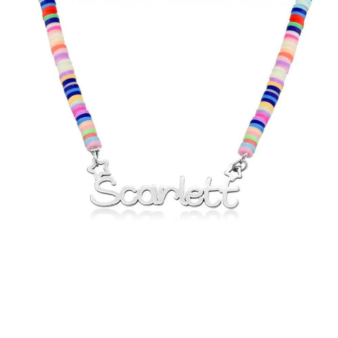 Rainbow Kids Name Necklace