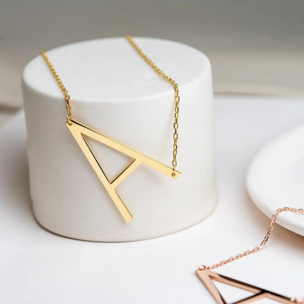 4cm Initial Letter Necklace