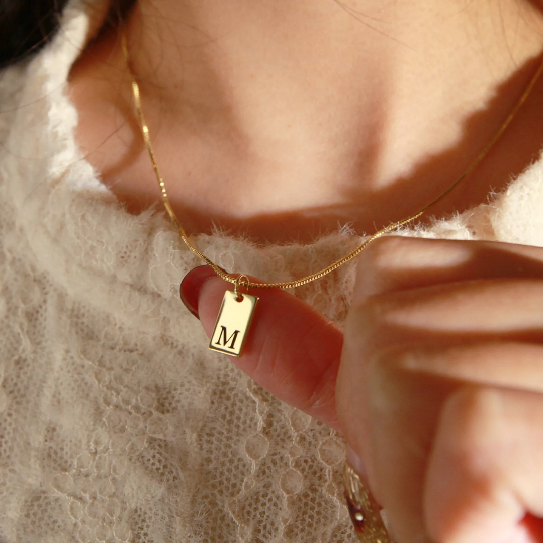 Engrave Initial Necklace