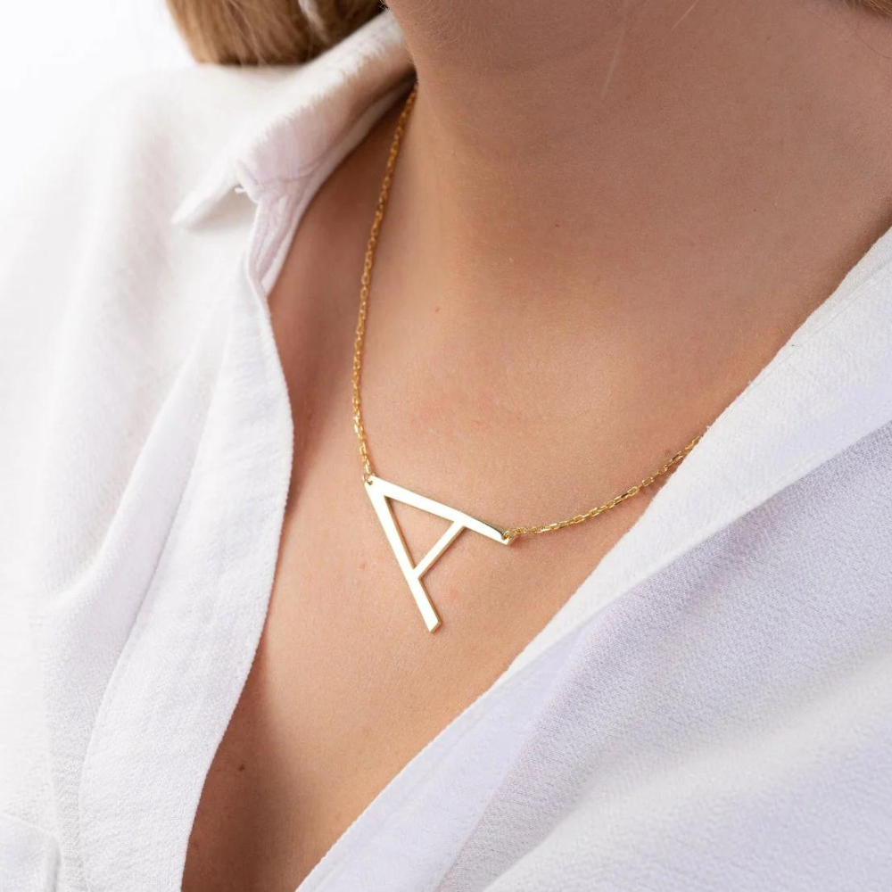 4cm Initial Letter Necklace
