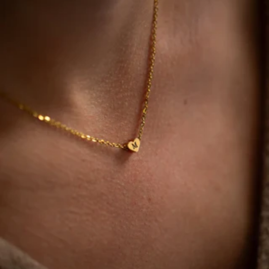 Personalized Initial Heart Necklace