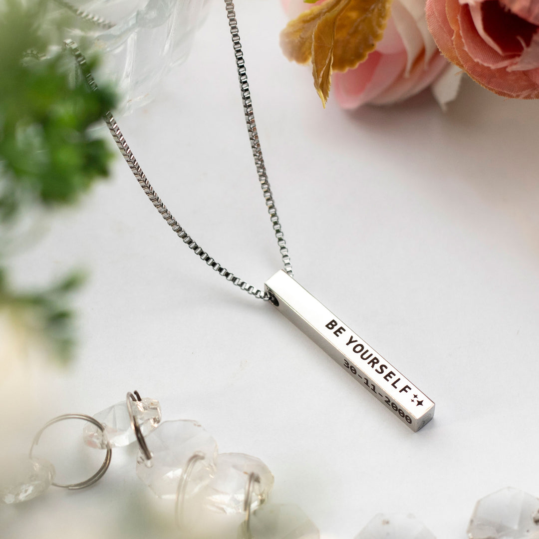 Personalized Bar Necklace