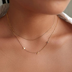 Personalized Sideway Initial Necklace