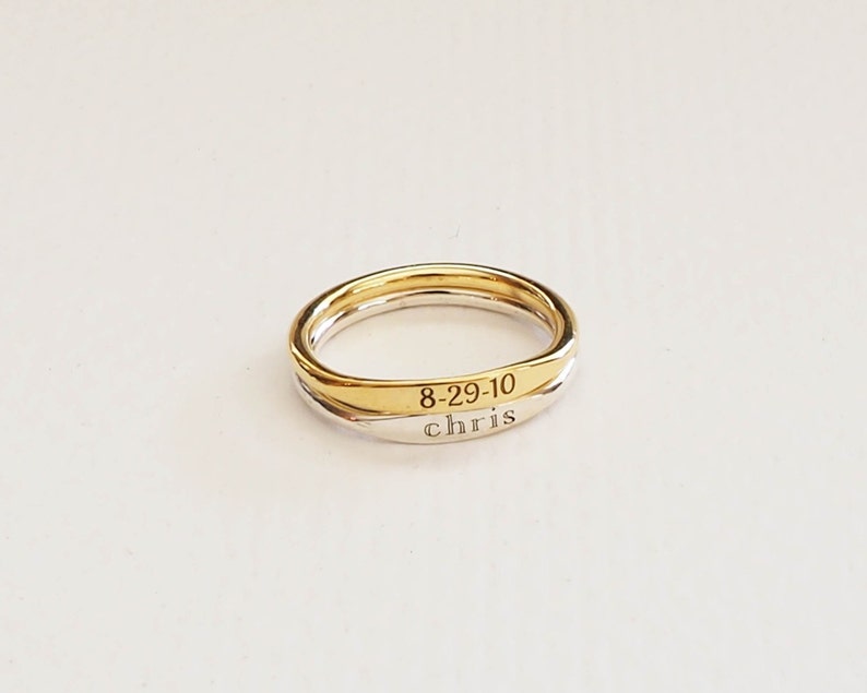 Custom Delicate Name Ring