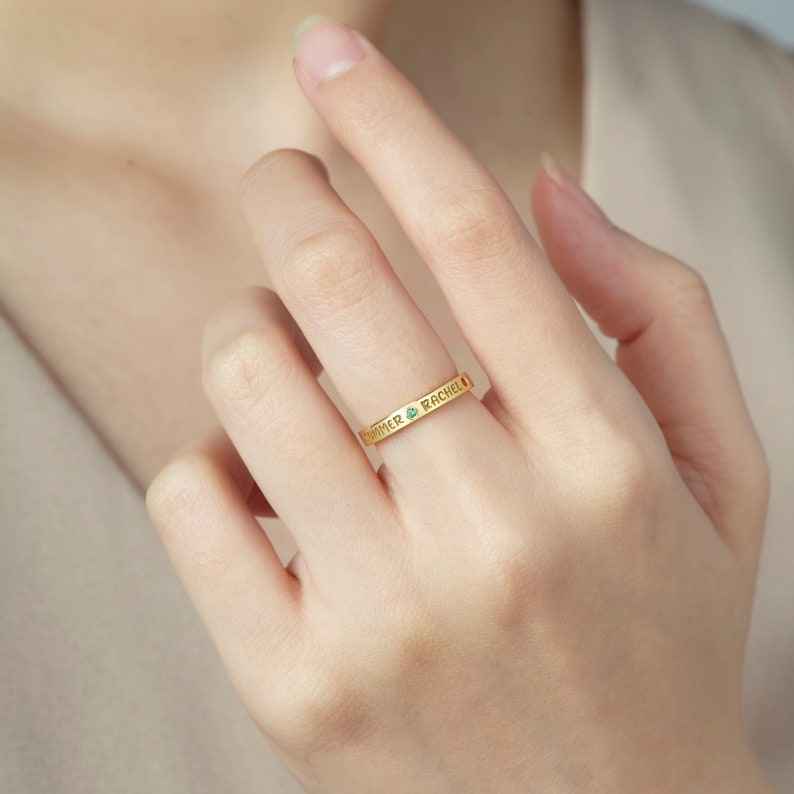 Mom Ring With Kids Names