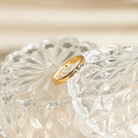 Tiny Birth Flower Ring