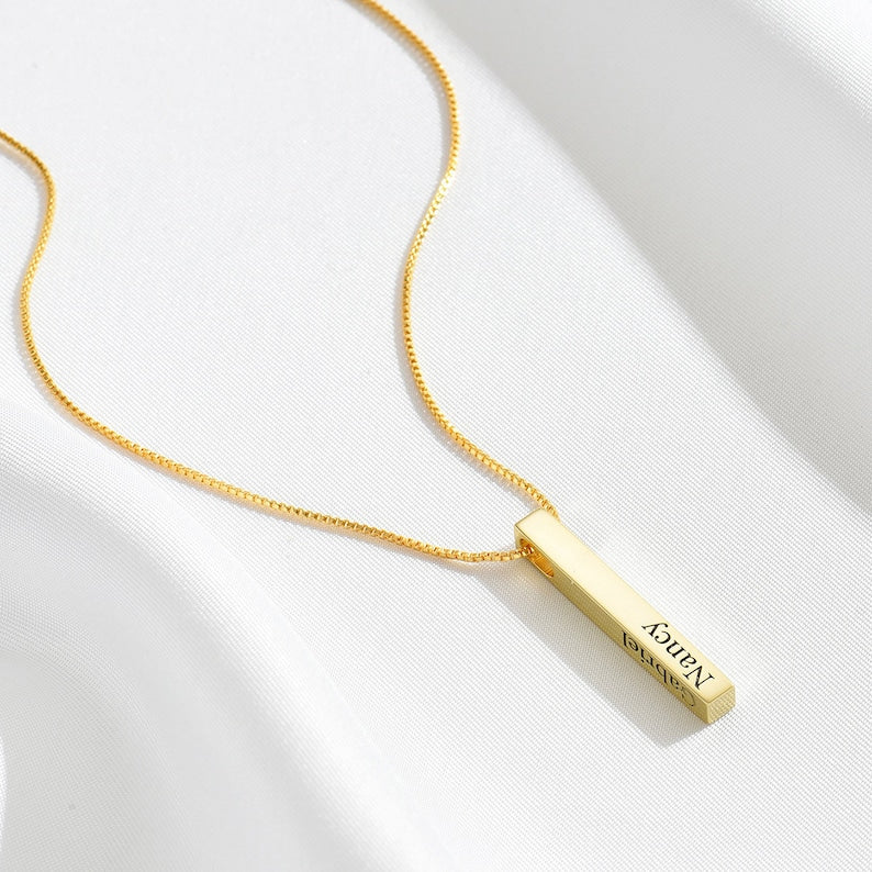 Personalized Bar Necklace