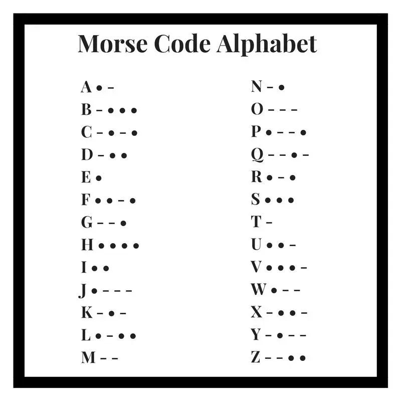 Personalise Morse Code Bracelet
