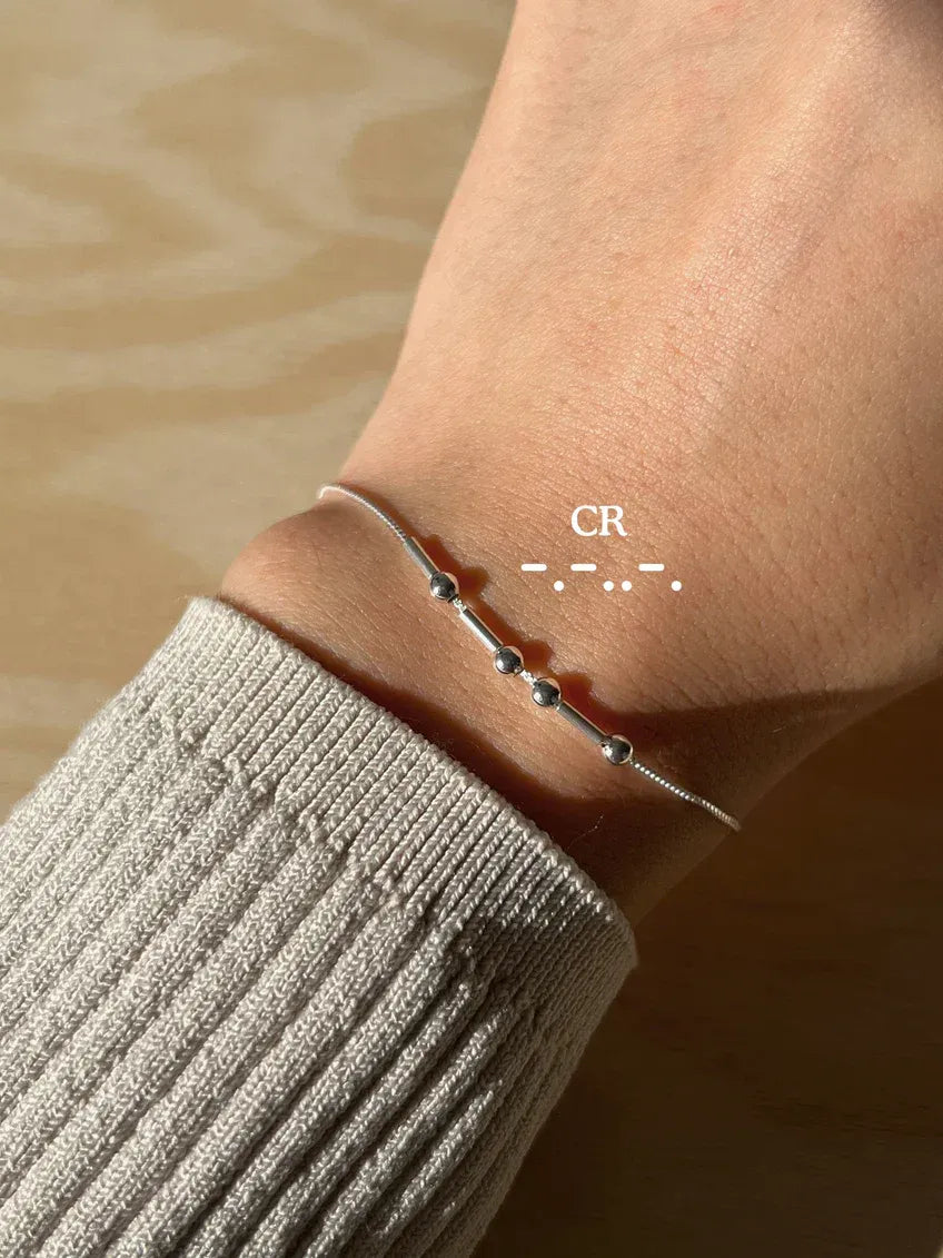 Personalise Morse Code Bracelet