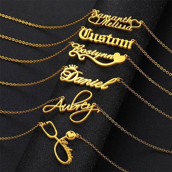 BUTTERFLY STYLE NAME NECKLACE