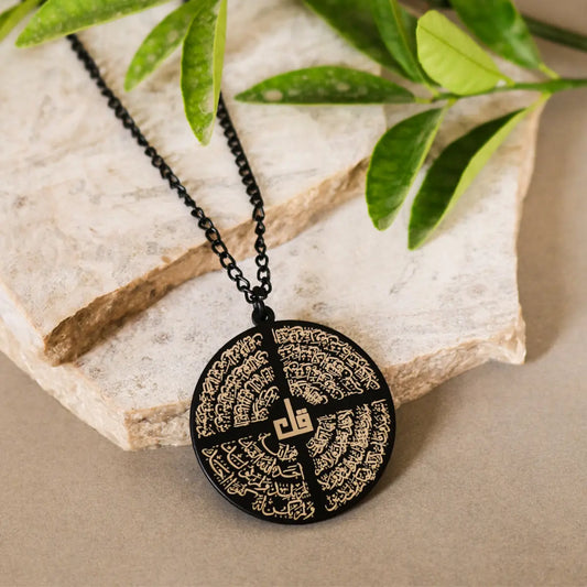 Exclusive 4 Qul's Black Neckalce | Men