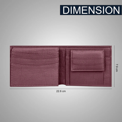 Premium Quality Men's Wallet With Name & Charm