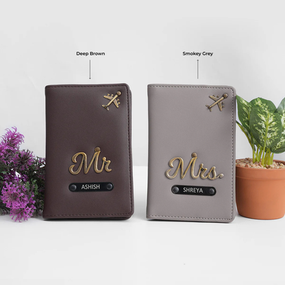 Mr & Mrs Traveler’s Signature Passport Cover Pair