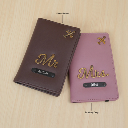 Mr & Mrs Traveler’s Signature Passport Cover Pair