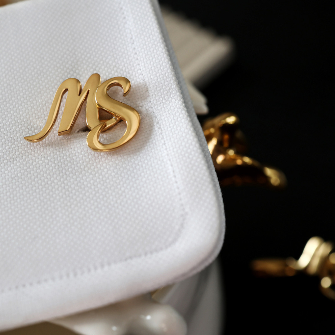 Script Initials cufflinks