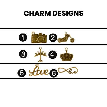 Premium Quality Men's Wallet With Name & Charm