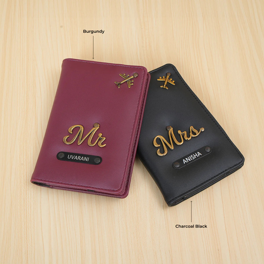 Mr & Mrs Traveler’s Signature Passport Cover Pair