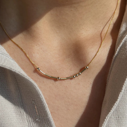 Personalise Morse Code Necklace