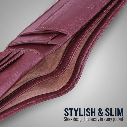 Premium Quality Men's Wallet With Name & Charm