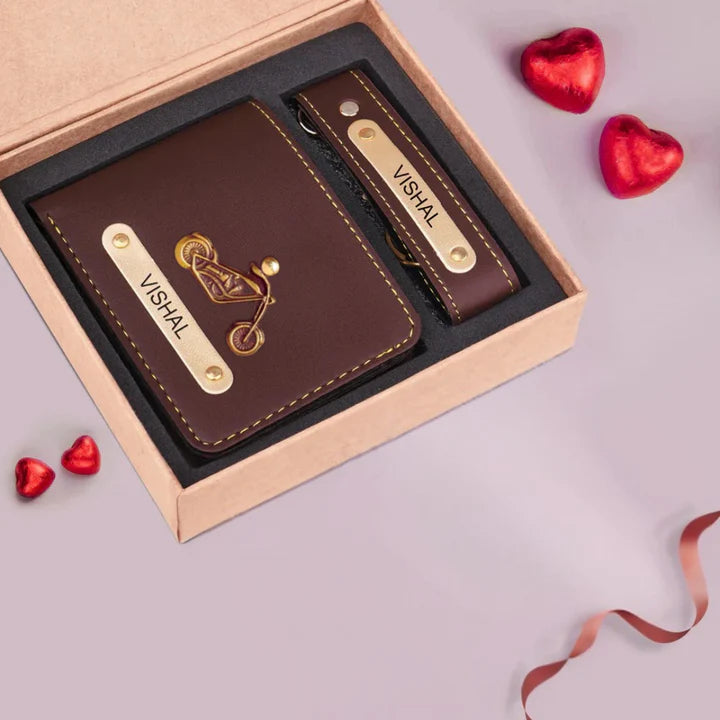 Customized Wallet and Keychain Combo