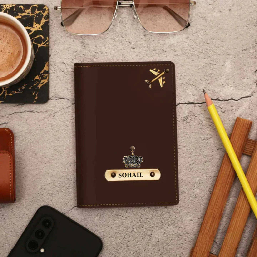 Personalized Passport Holder with Add-On Charms
