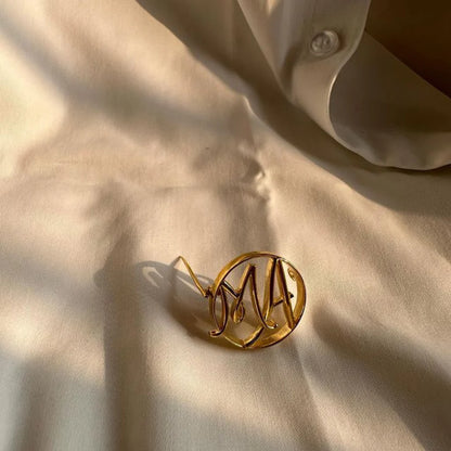 Custom Tailored Monogram Brooch