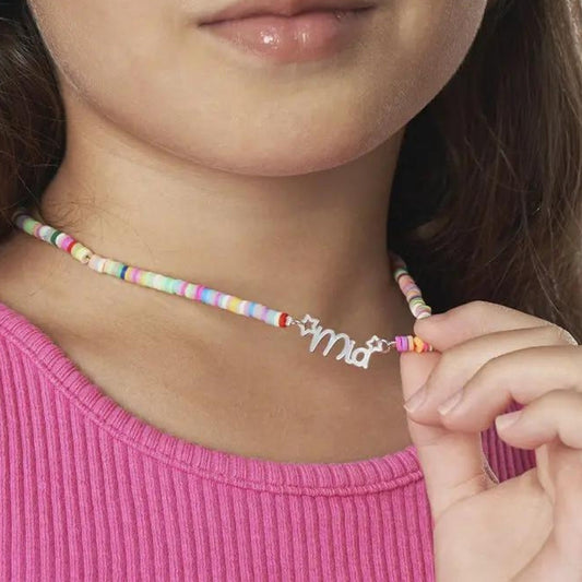 Rainbow Kids Name Necklace