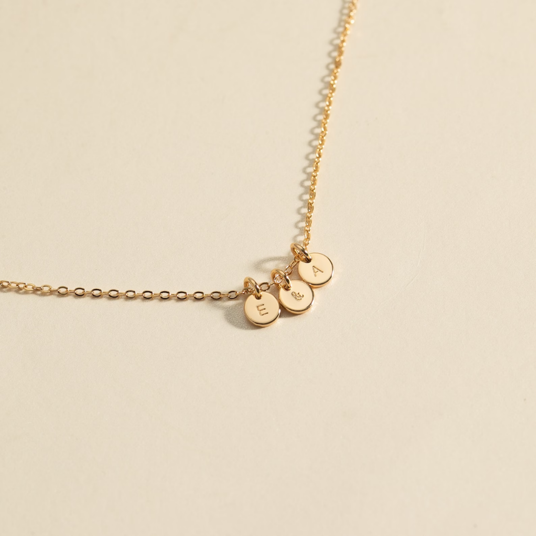 Initial Coin Necklace