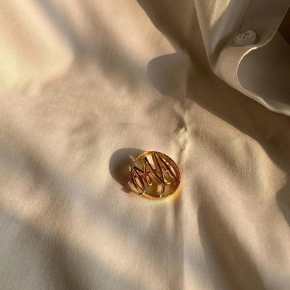 Custom Tailored Monogram Brooch