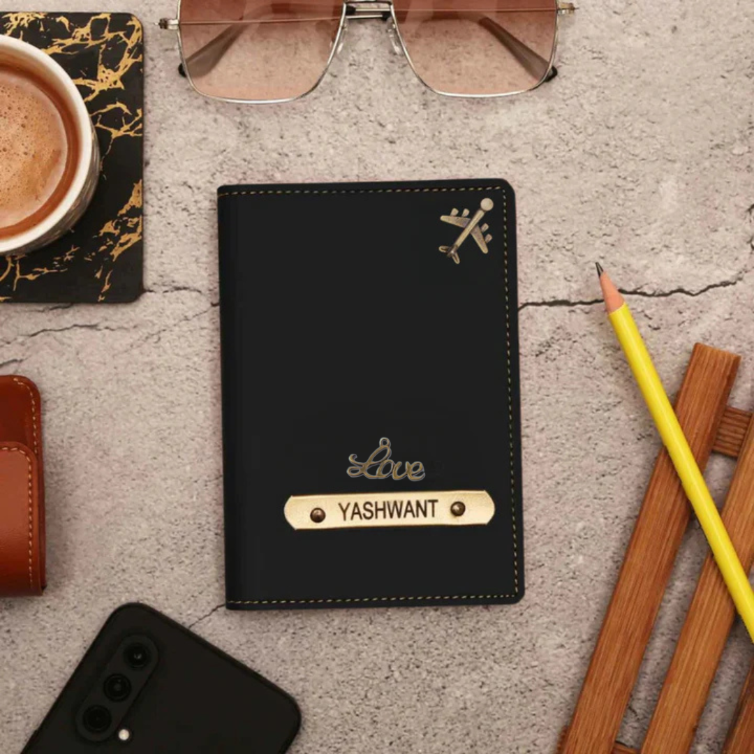 Personalized Passport Holder with Add-On Charms
