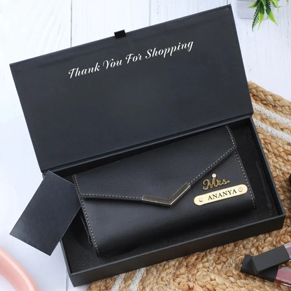 Personalized Name Clutch with Charm