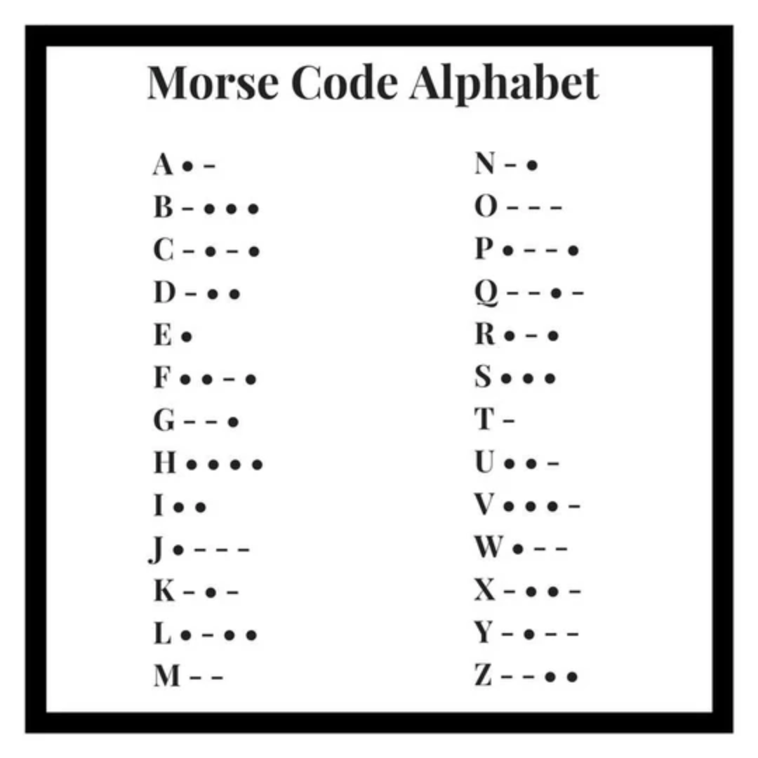 Personalise Morse Code Necklace