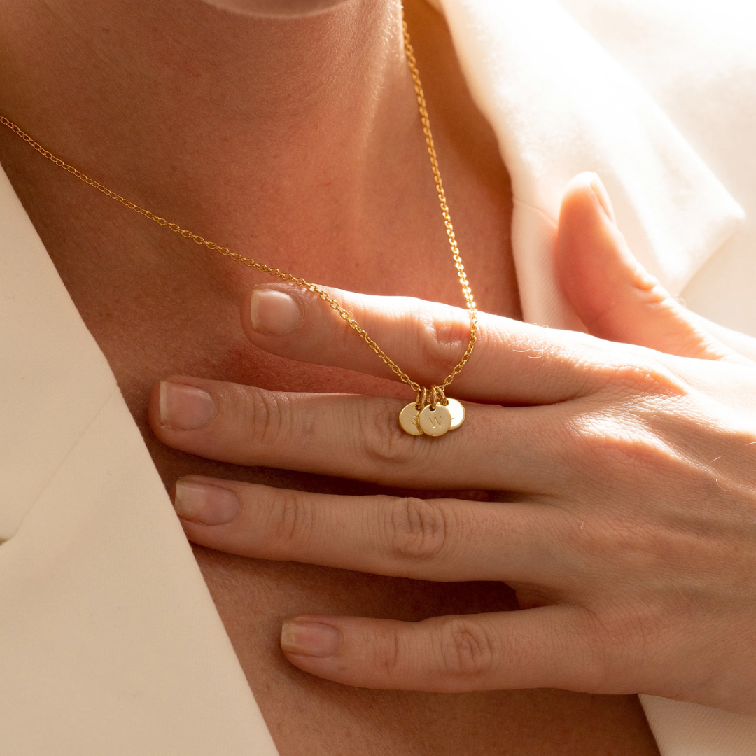 Initial Coin Necklace