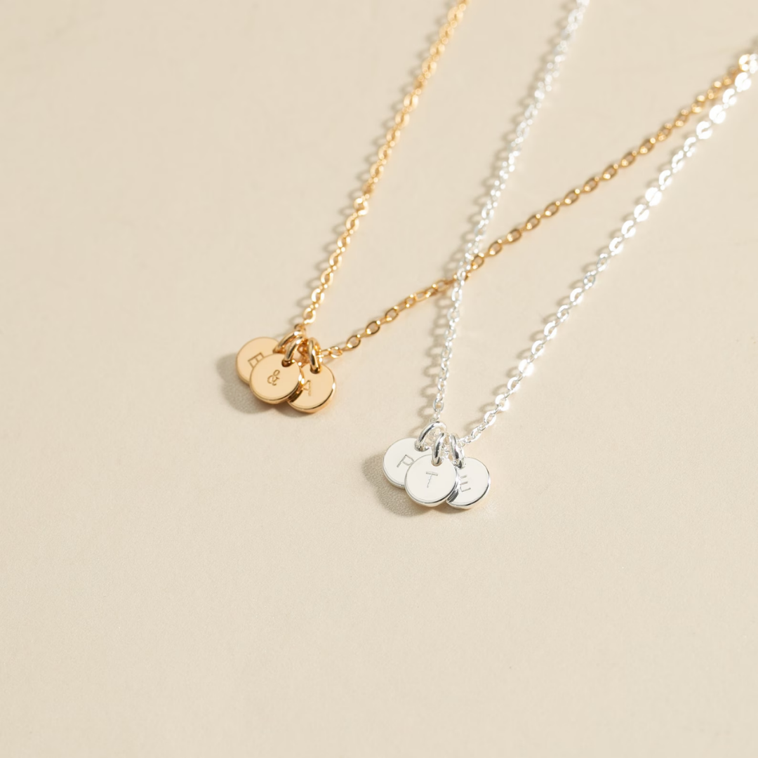 Initial Coin Necklace