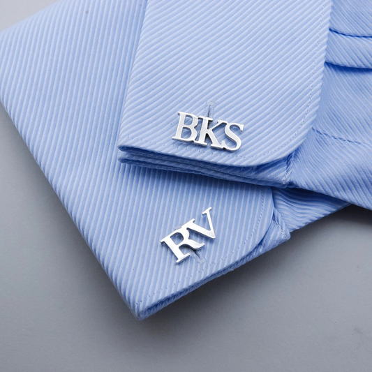 Custom Initial Cufflinks for Men