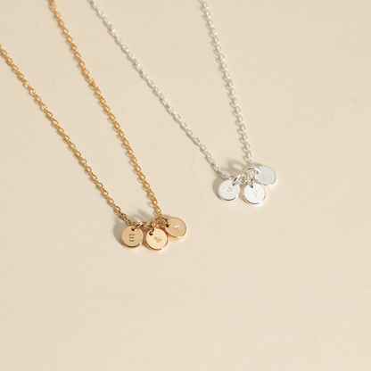 Initial Coin Necklace