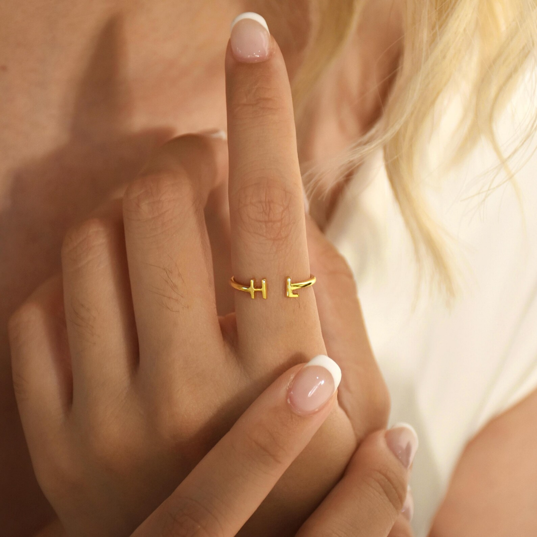 Tiny Initial Letters Ring