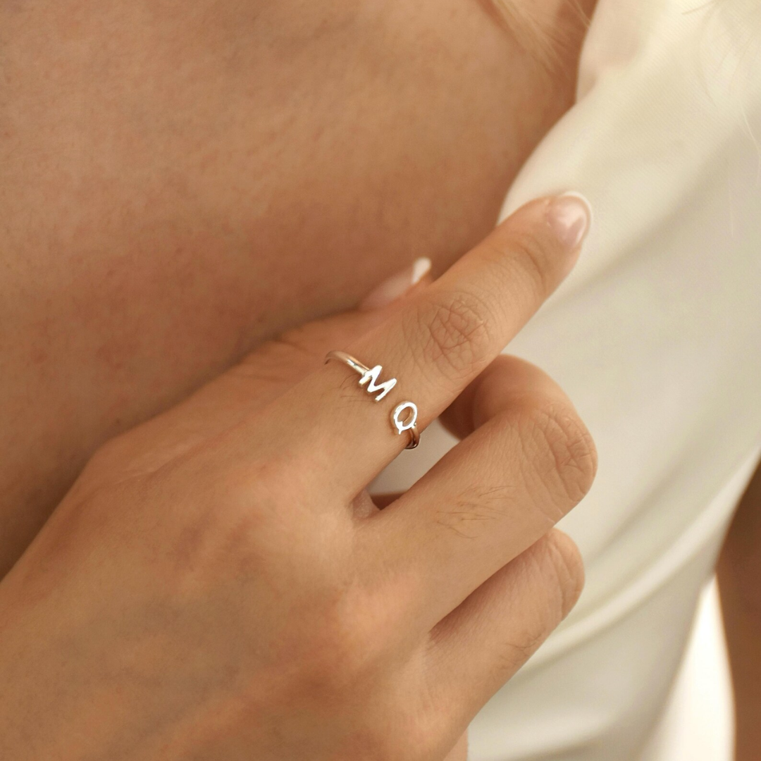 Tiny Initial Letters Ring