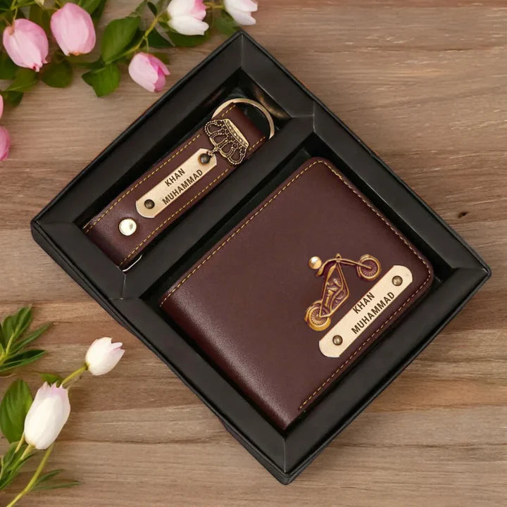 Customized Wallet and Keychain Combo