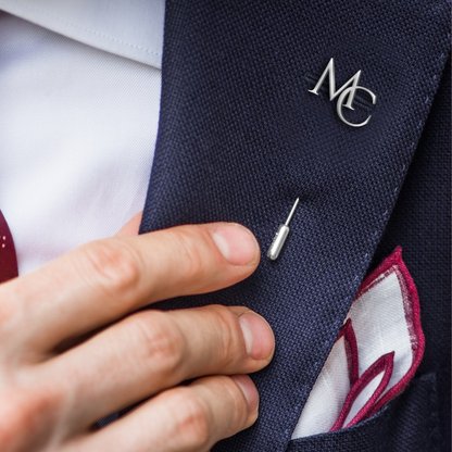 Interlocking Initials Lapel Pin