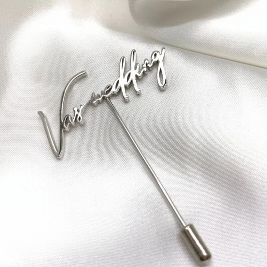 Personalized Signature Style Lapel Pin