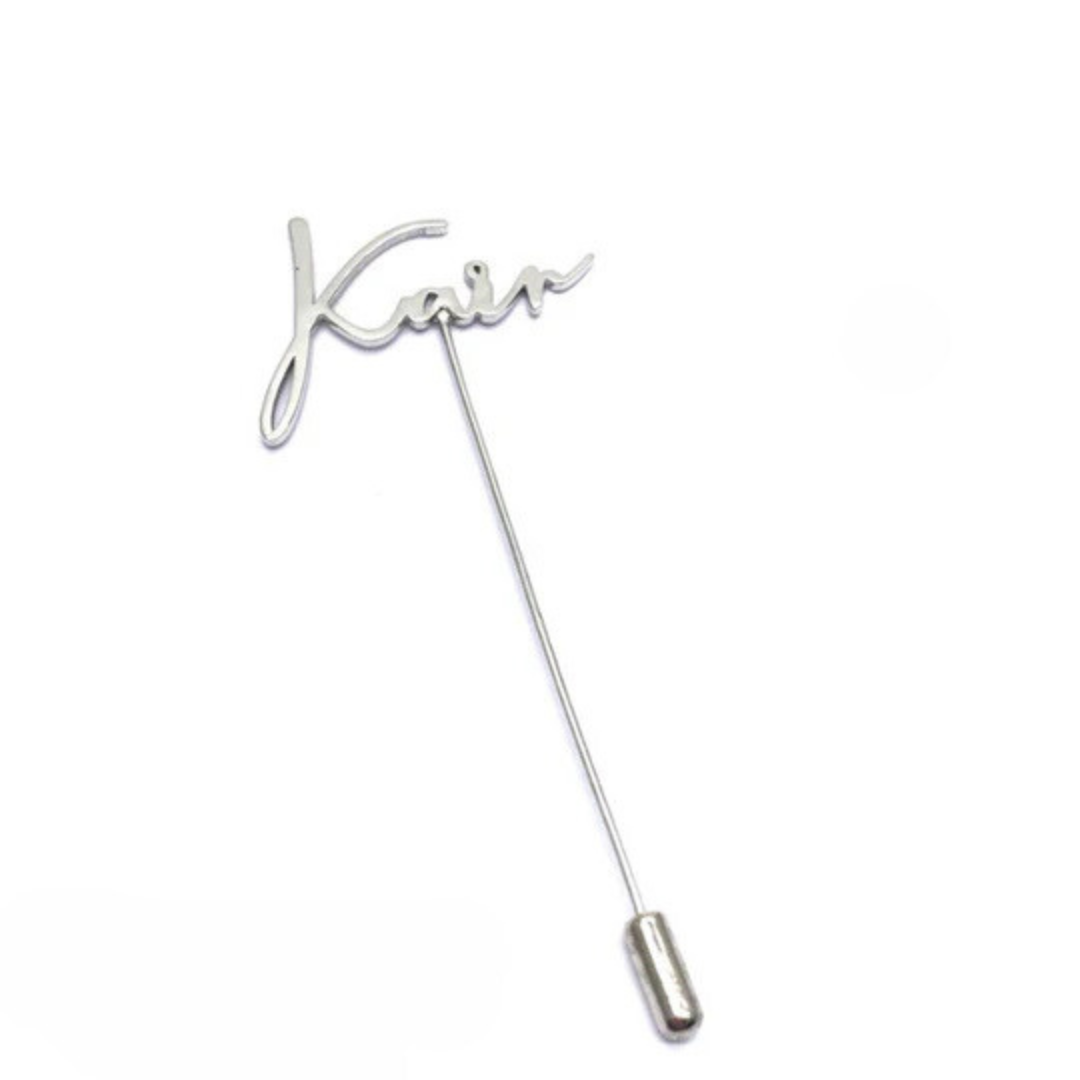 Personalized Signature Style Lapel Pin