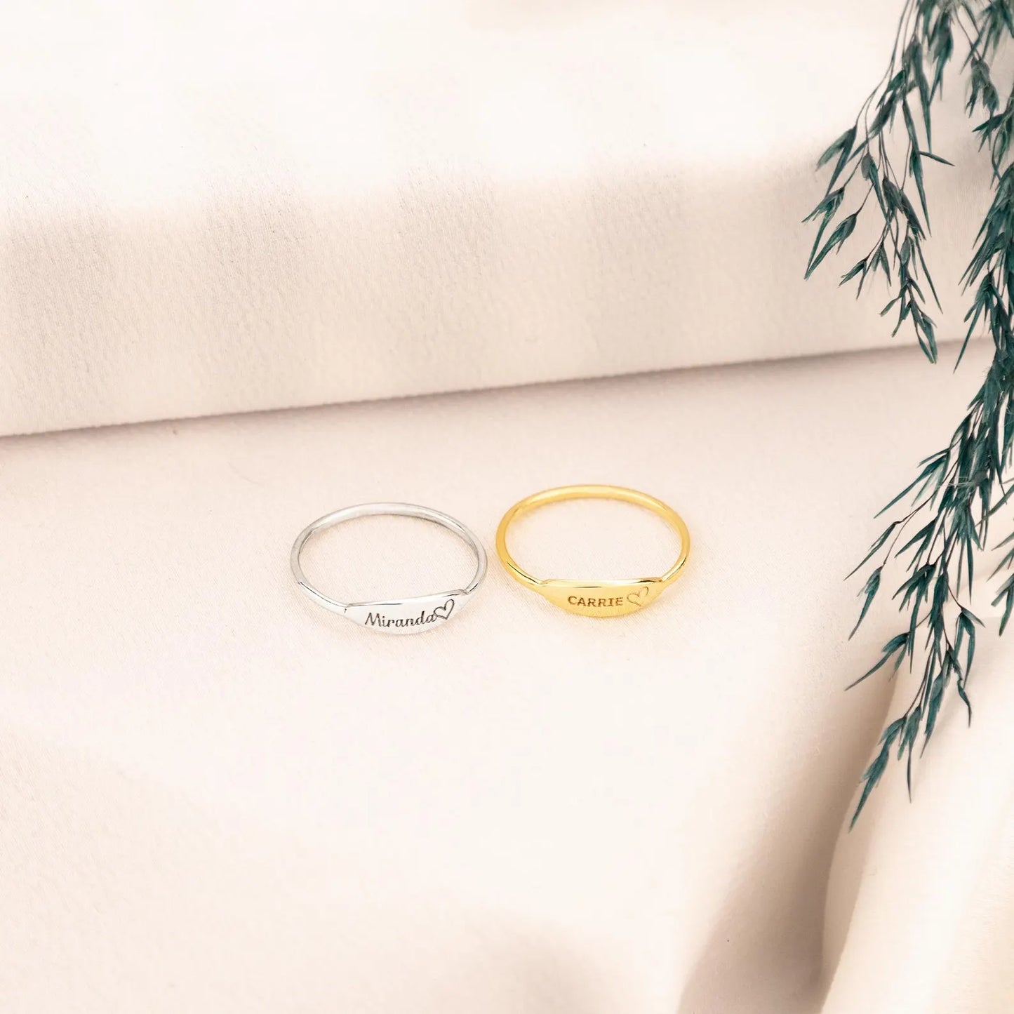 Personalized Dainty Name Ring