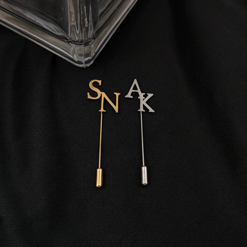 Luxury Initial Lapel Pin