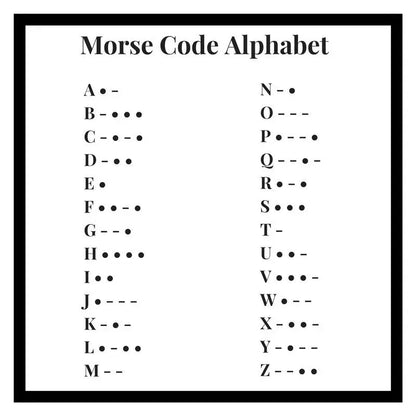 Personalise Morse Code Bracelet