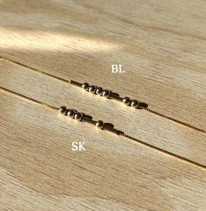 Personalise Morse Code Bracelet