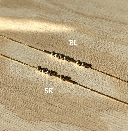 Personalise Morse Code Bracelet