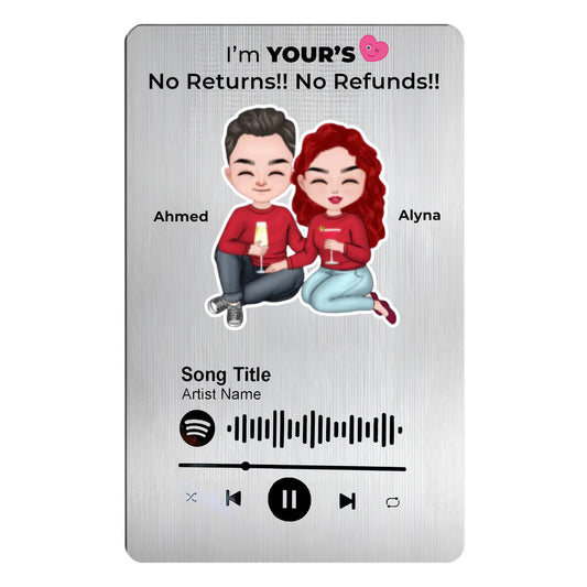 Love Tune Wallet Card - Couple Spotify QR Scan