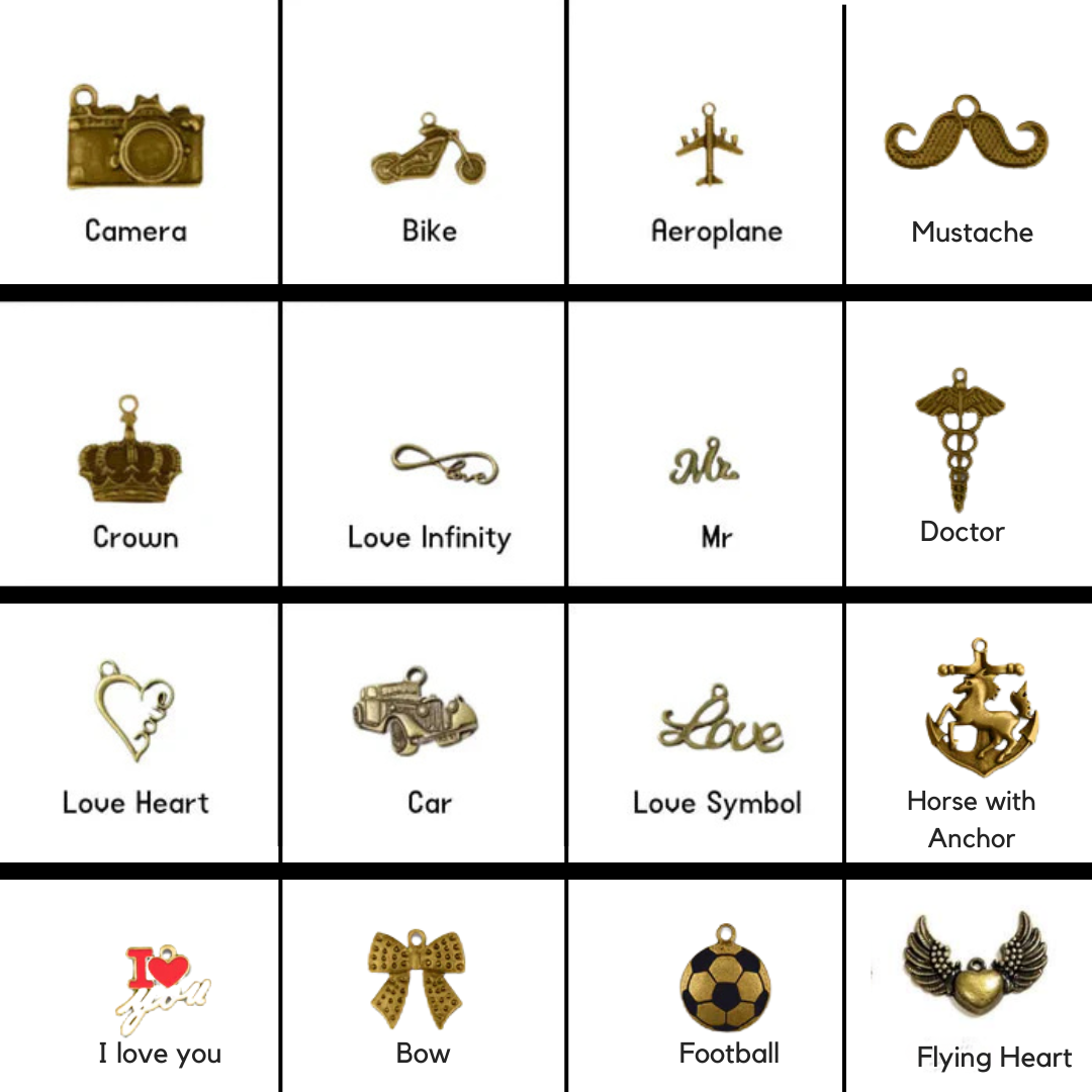 Premium Quality Men's Wallet With Name & Charm